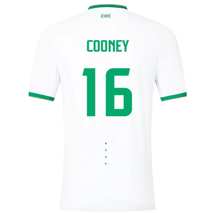 Danxen Barn Irland Oisin Cooney #16 Hvit Bortetrøye Drakt Trøye 24-26 Skjorter T-Skjorte