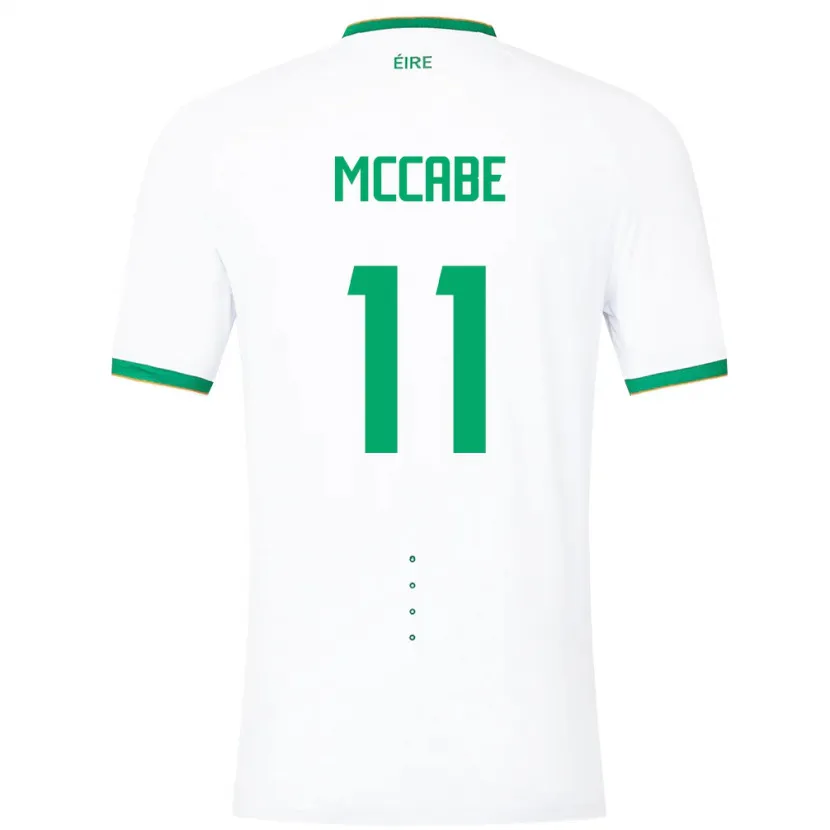 Danxen Barn Irland Katie Mccabe #11 Hvit Bortetrøye Drakt Trøye 24-26 Skjorter T-Skjorte