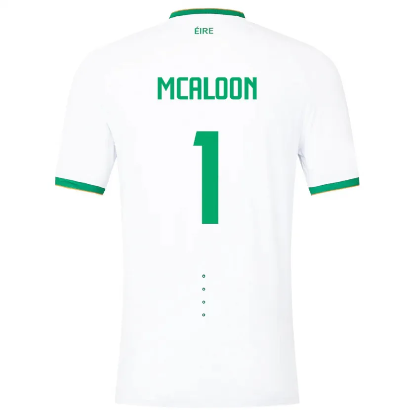 Danxen Barn Irland Naoisha Mcaloon #1 Hvit Bortetrøye Drakt Trøye 24-26 Skjorter T-Skjorte