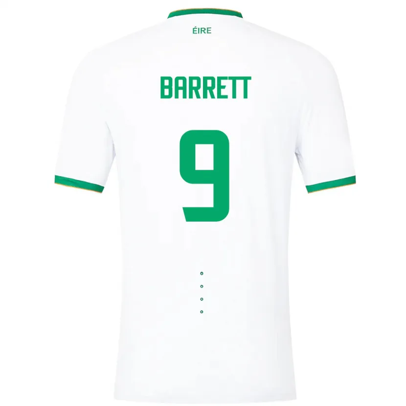 Danxen Barn Irland Amber Barrett #9 Hvit Bortetrøye Drakt Trøye 24-26 Skjorter T-Skjorte