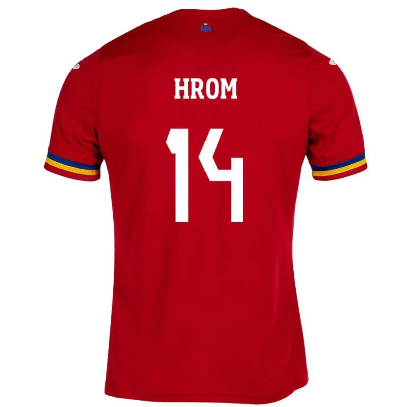 Danxen Barn Romania Darian Hrom #14 Rød Bortetrøye Drakt Trøye 24-26 Skjorter T-Skjorte