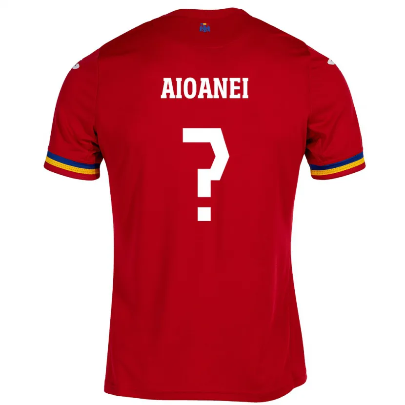 Danxen Barn Romania Mario Aioanei #0 Rød Bortetrøye Drakt Trøye 24-26 Skjorter T-Skjorte
