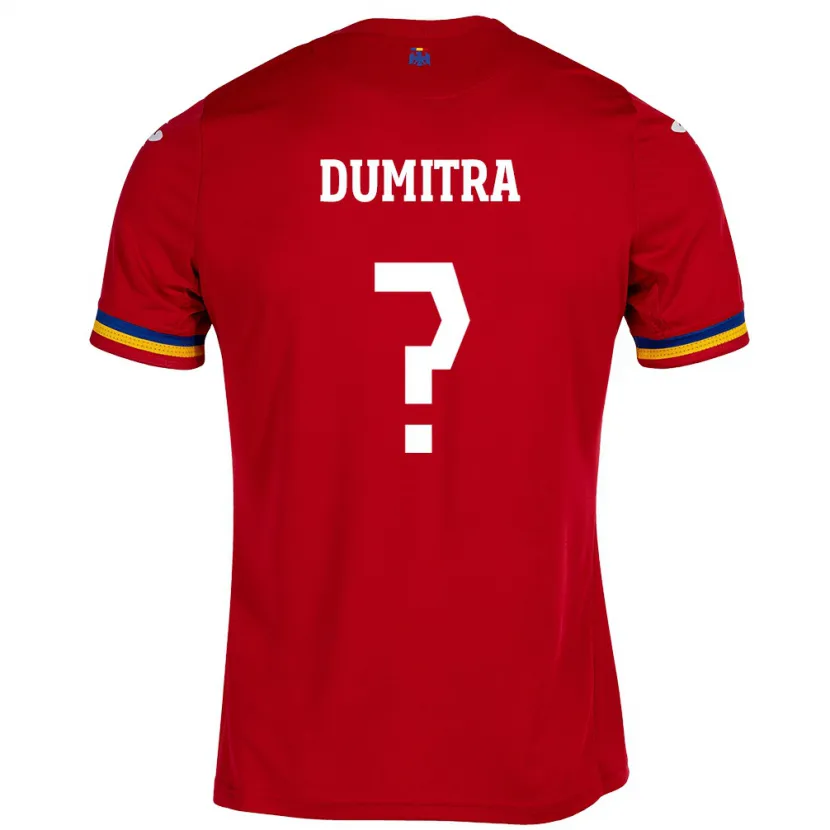 Danxen Barn Romania John Dumitra #0 Rød Bortetrøye Drakt Trøye 24-26 Skjorter T-Skjorte