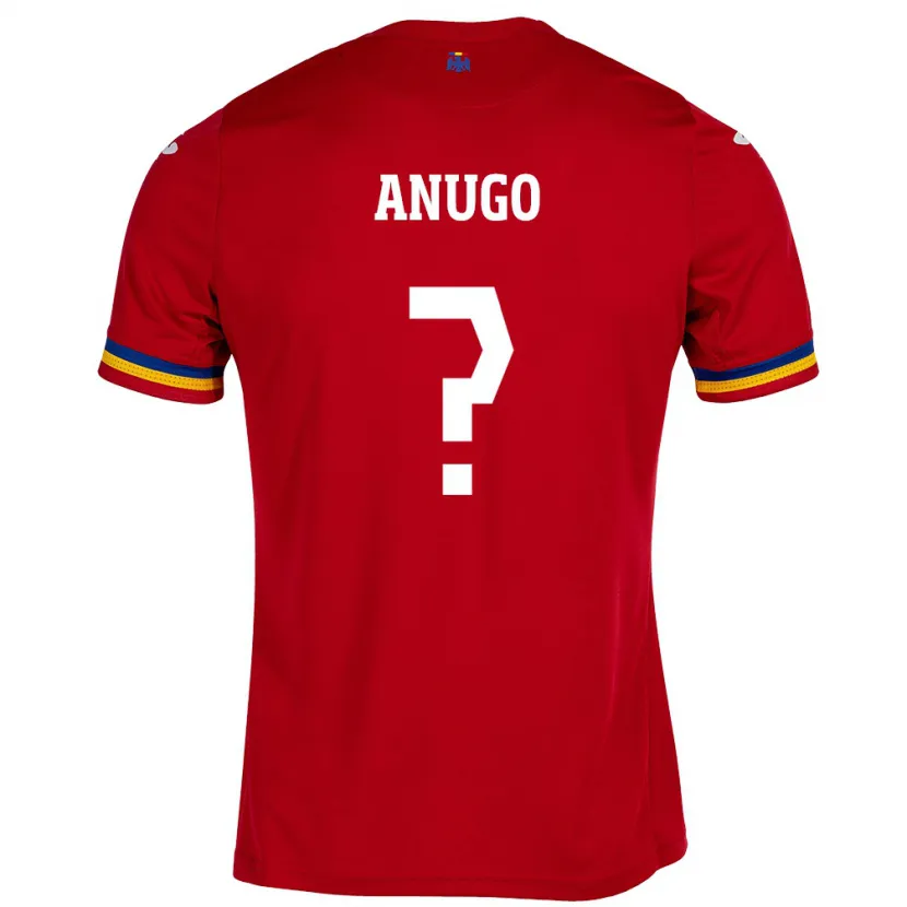 Danxen Barn Romania David Anugo #0 Rød Bortetrøye Drakt Trøye 24-26 Skjorter T-Skjorte