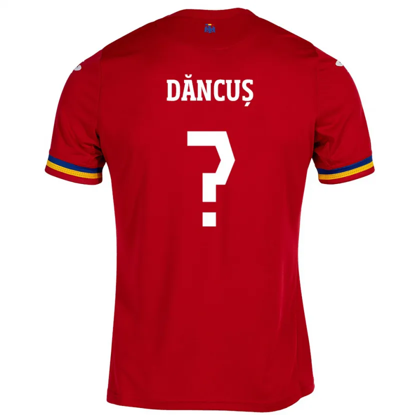 Danxen Barn Romania Andrei Dăncuș #0 Rød Bortetrøye Drakt Trøye 24-26 Skjorter T-Skjorte