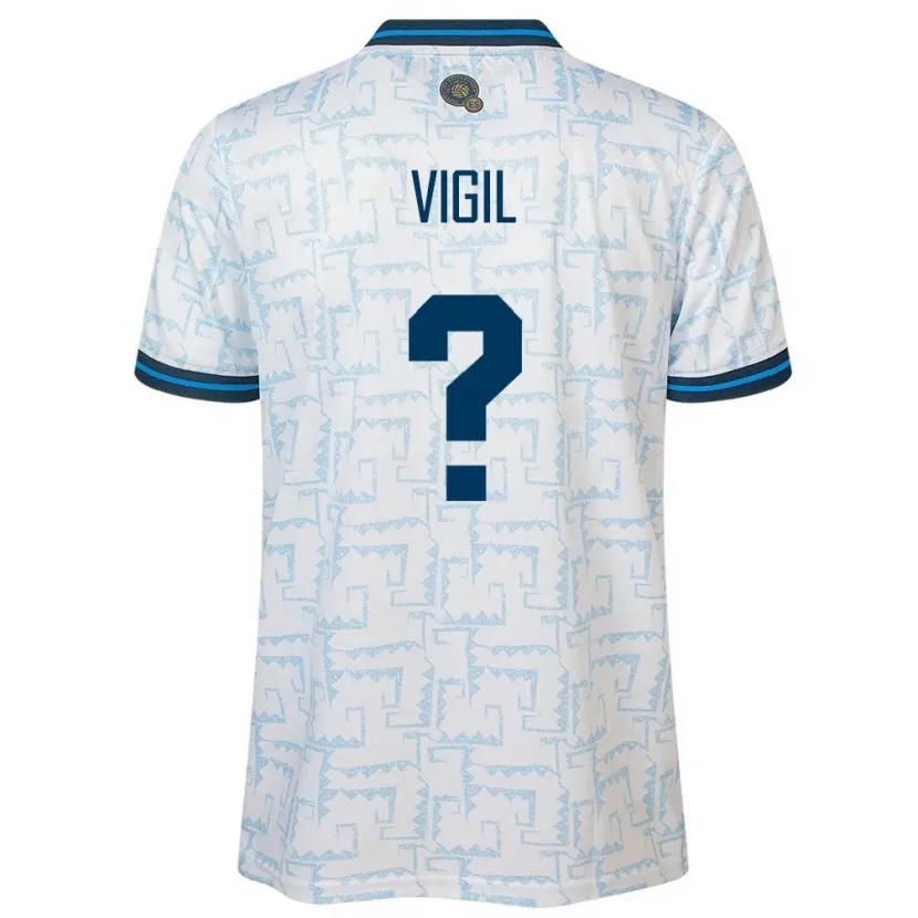 Danxen Barn El Salvador Eduardo Vigil #0 Hvit Bortetrøye Drakt Trøye 24-26 Skjorter T-Skjorte