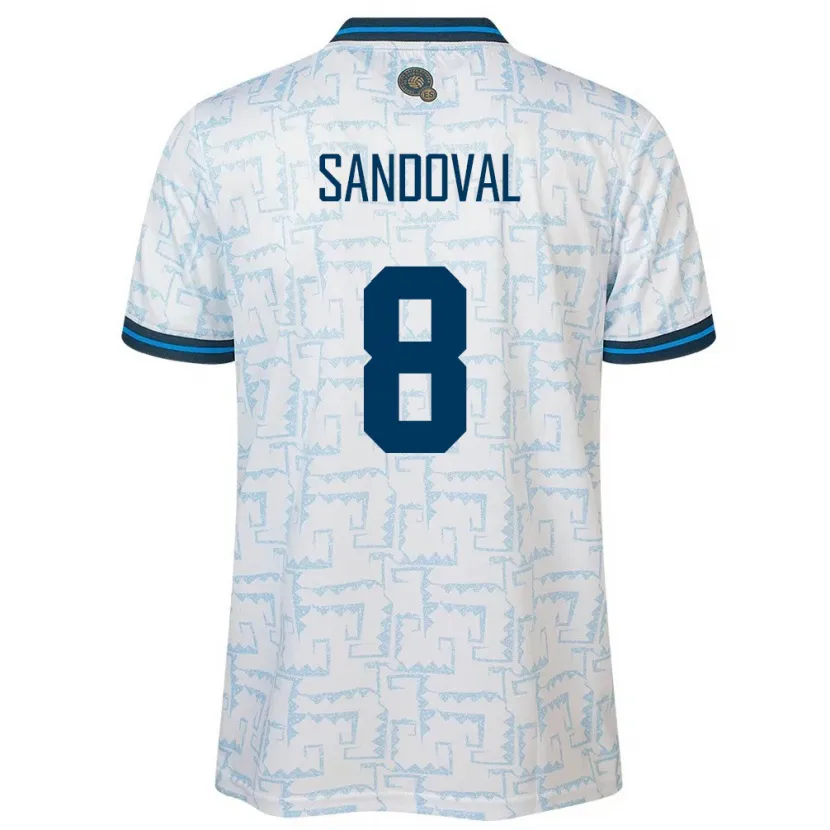 Danxen Barn El Salvador Emerson Sandoval #8 Hvit Bortetrøye Drakt Trøye 24-26 Skjorter T-Skjorte