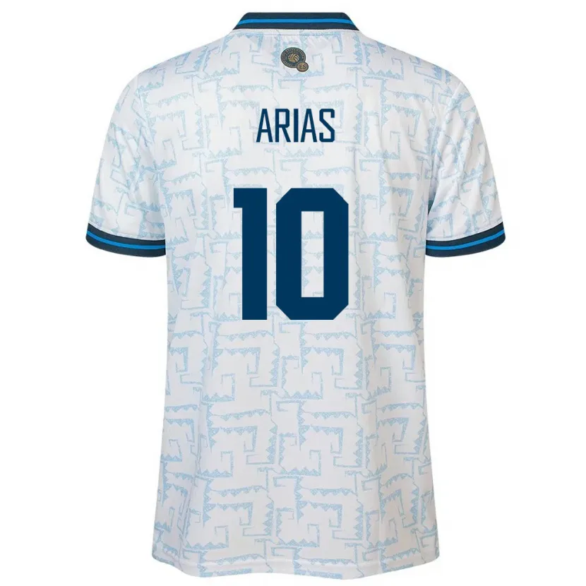 Danxen Barn El Salvador Cristopher Arias #10 Hvit Bortetrøye Drakt Trøye 24-26 Skjorter T-Skjorte