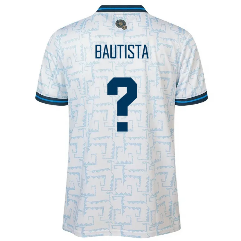 Danxen Barn El Salvador Ezequiel Bautista #0 Hvit Bortetrøye Drakt Trøye 24-26 Skjorter T-Skjorte