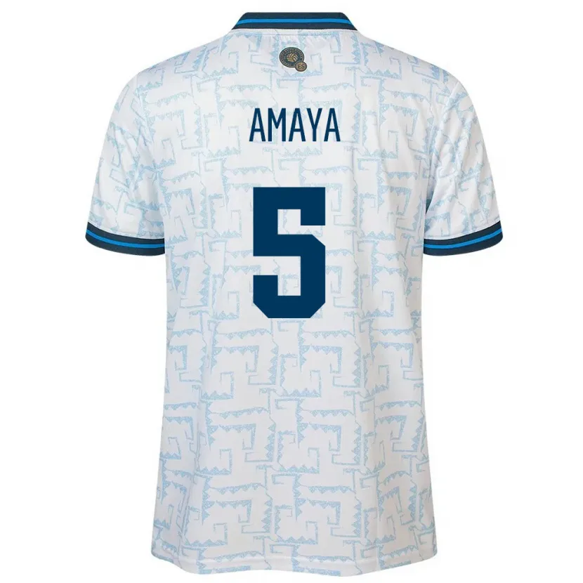 Danxen Barn El Salvador Nicolle Amaya #5 Hvit Bortetrøye Drakt Trøye 24-26 Skjorter T-Skjorte