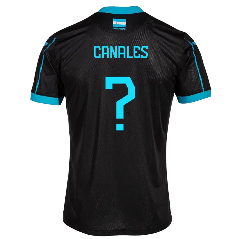 Danxen Barn Honduras Cristian Canales #0 Svart Bortetrøye Drakt Trøye 24-26 Skjorter T-Skjorte