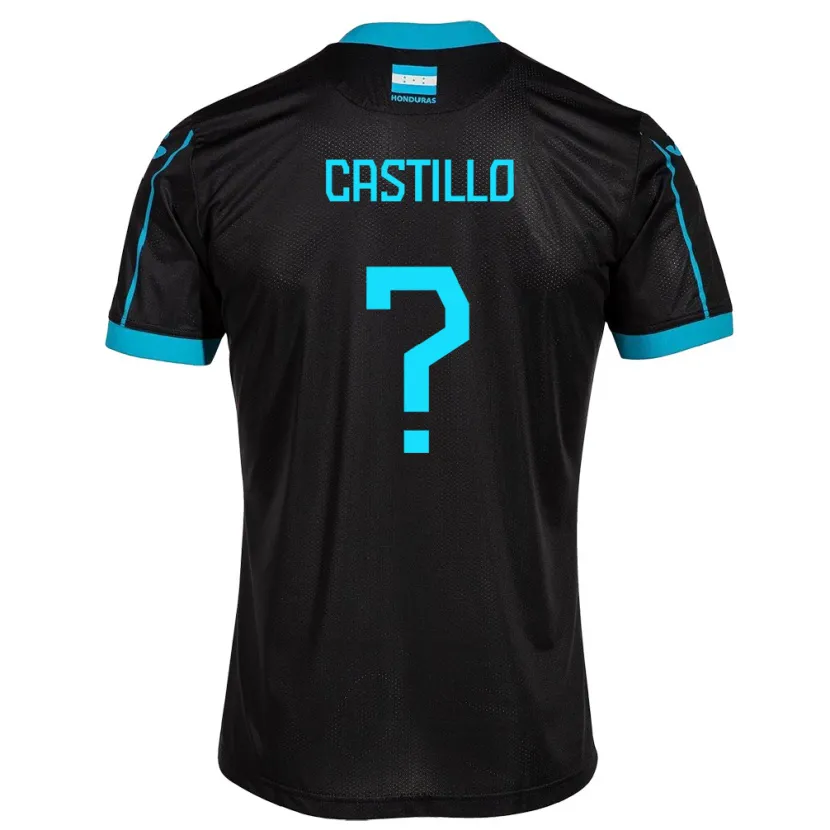 Danxen Barn Honduras Jeferson Castillo #0 Svart Bortetrøye Drakt Trøye 24-26 Skjorter T-Skjorte