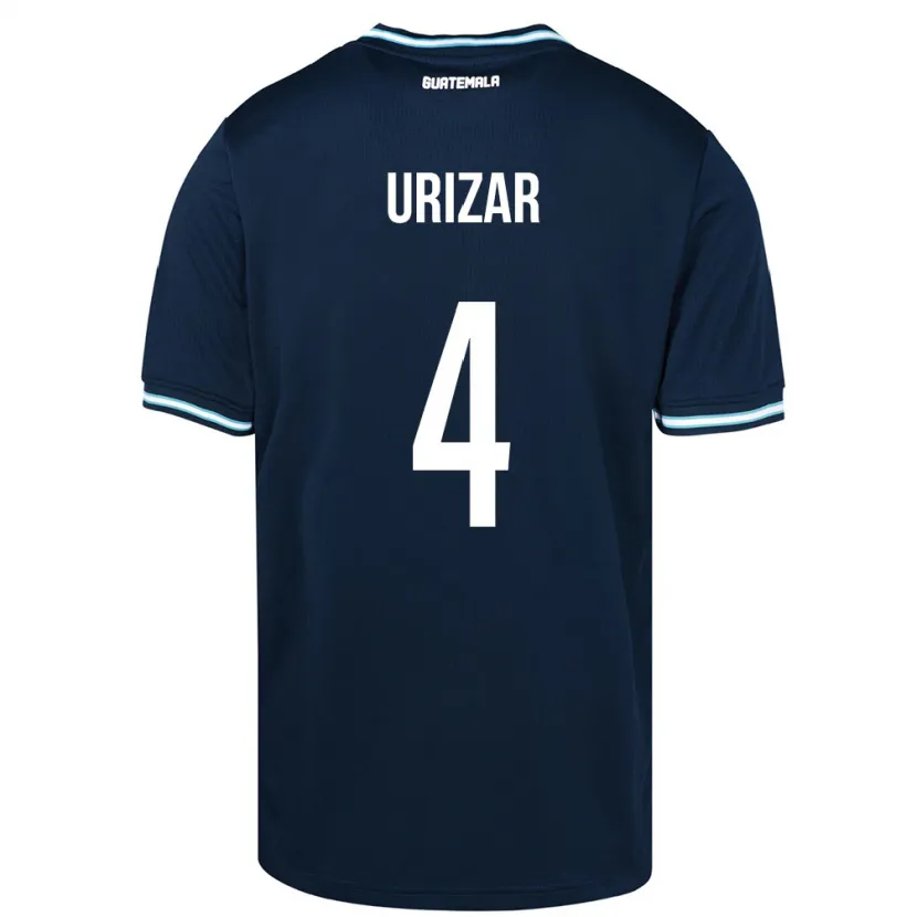 Danxen Barn Guatemala Jeshua Urizar #4 Blå Bortetrøye Drakt Trøye 24-26 Skjorter T-Skjorte