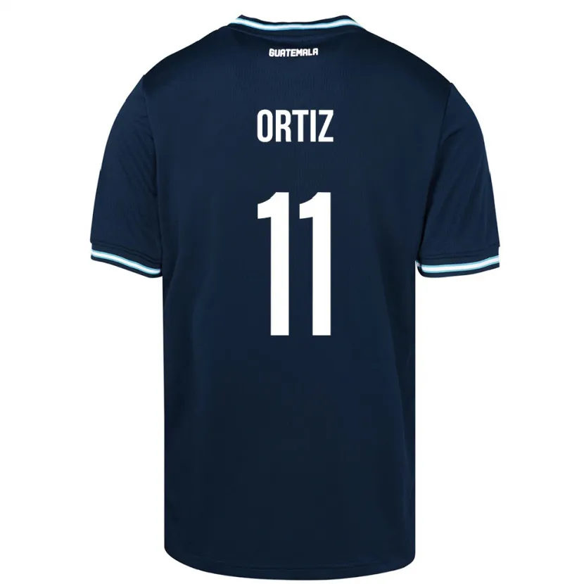 Danxen Barn Guatemala Andersson Ortiz #11 Blå Bortetrøye Drakt Trøye 24-26 Skjorter T-Skjorte