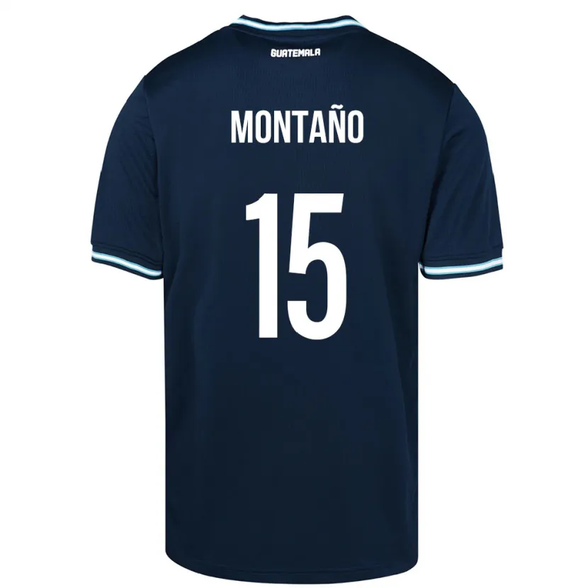 Danxen Barn Guatemala Figo Montaño #15 Blå Bortetrøye Drakt Trøye 24-26 Skjorter T-Skjorte