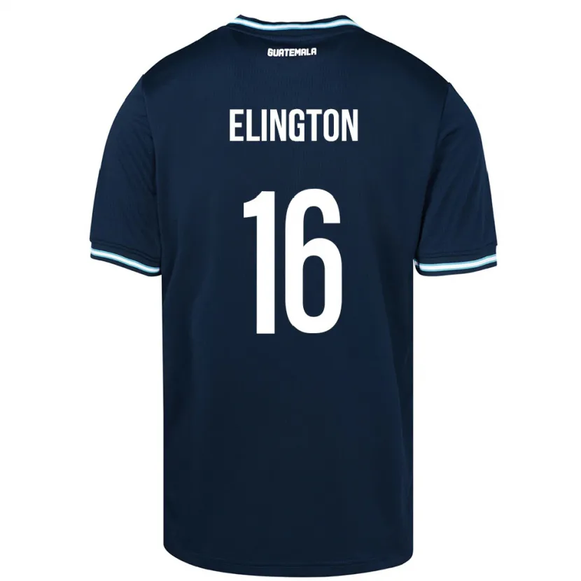 Danxen Barn Guatemala Elvi Elington #16 Blå Bortetrøye Drakt Trøye 24-26 Skjorter T-Skjorte