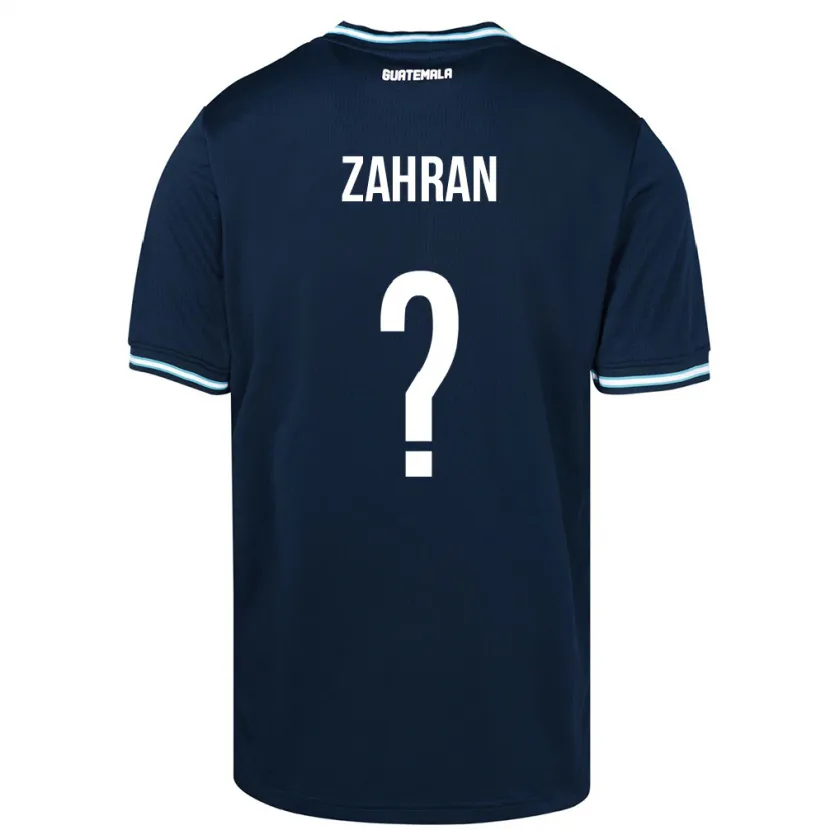 Danxen Barn Guatemala William Zahran #0 Blå Bortetrøye Drakt Trøye 24-26 Skjorter T-Skjorte