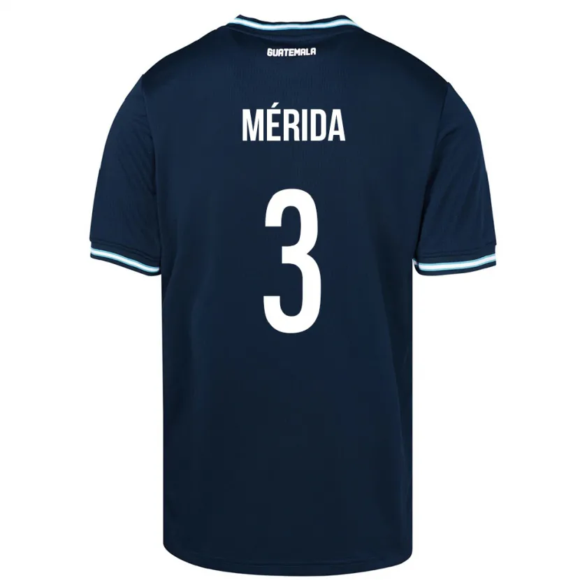 Danxen Barn Guatemala Daniel Mérida #3 Blå Bortetrøye Drakt Trøye 24-26 Skjorter T-Skjorte