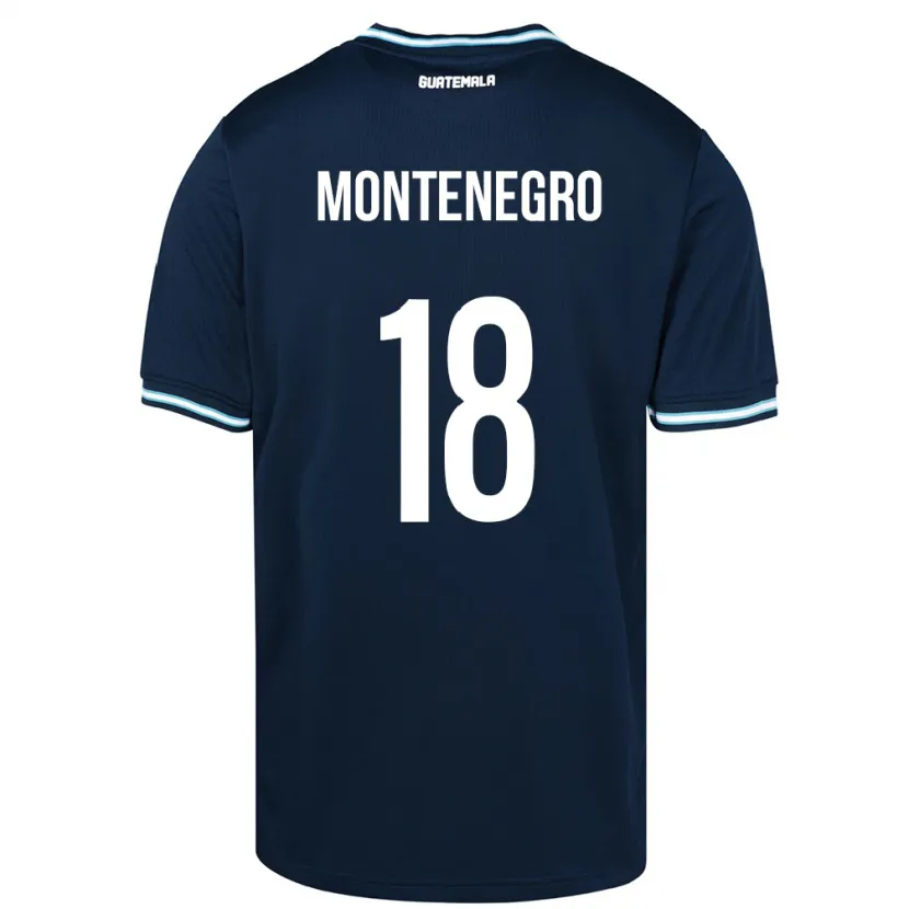 Danxen Barn Guatemala Vivian Montenegro #18 Blå Bortetrøye Drakt Trøye 24-26 Skjorter T-Skjorte