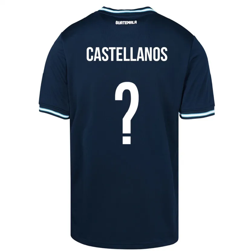 Danxen Barn Guatemala Jezmin Castellanos #0 Blå Bortetrøye Drakt Trøye 24-26 Skjorter T-Skjorte