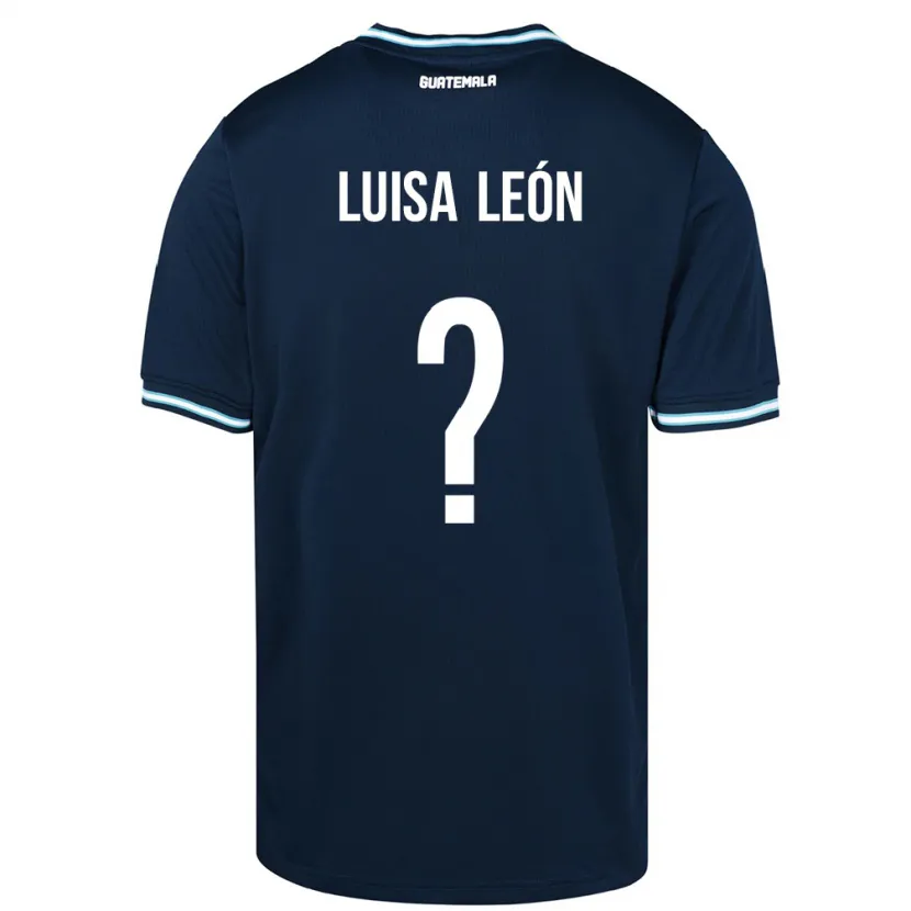 Danxen Barn Guatemala Luisa León #0 Blå Bortetrøye Drakt Trøye 24-26 Skjorter T-Skjorte