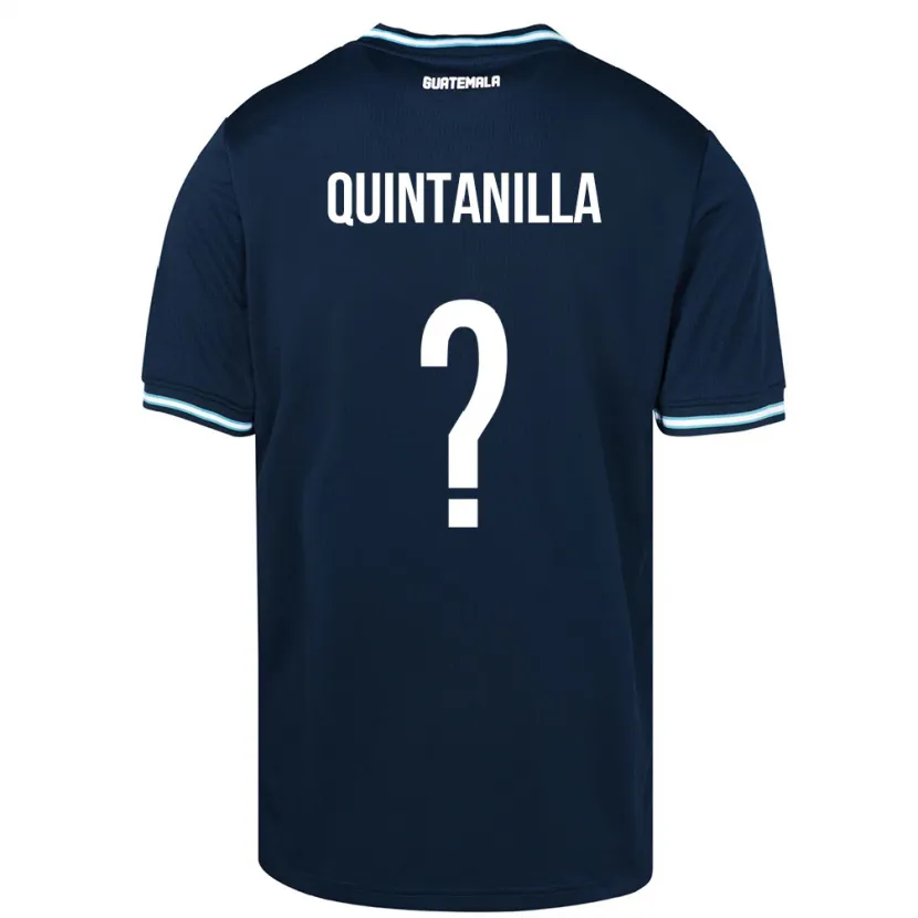 Danxen Barn Guatemala Anayelli Quintanilla #0 Blå Bortetrøye Drakt Trøye 24-26 Skjorter T-Skjorte