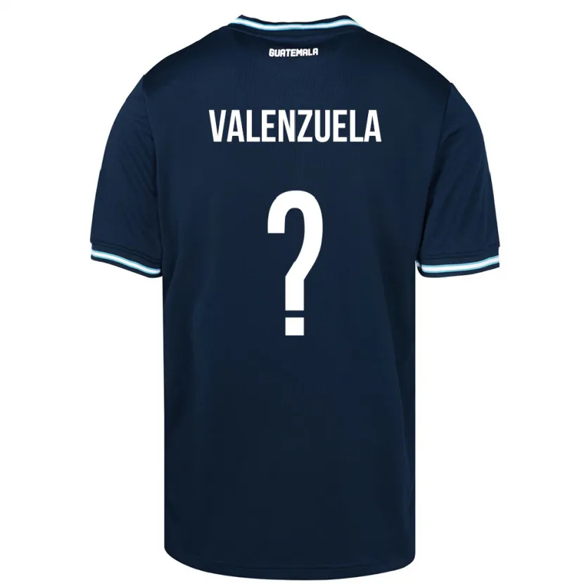 Danxen Barn Guatemala Briana Valenzuela #0 Blå Bortetrøye Drakt Trøye 24-26 Skjorter T-Skjorte