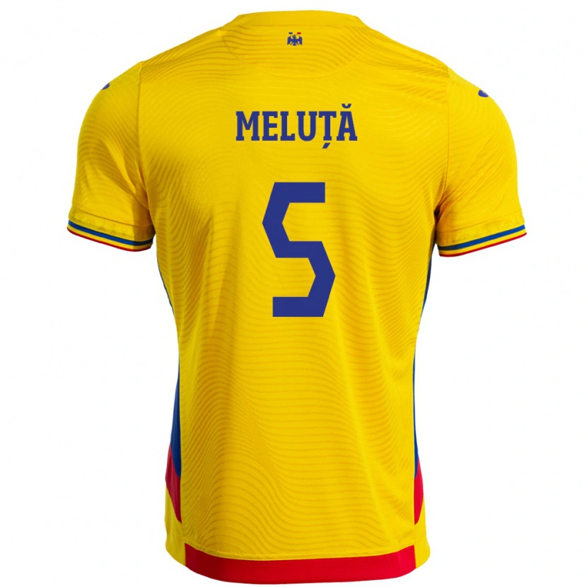 Danxen Mann Romania Teodora Meluță #5 Gul Hjemmetrøye Drakt Trøye 24-26 Skjorter T-Skjorte