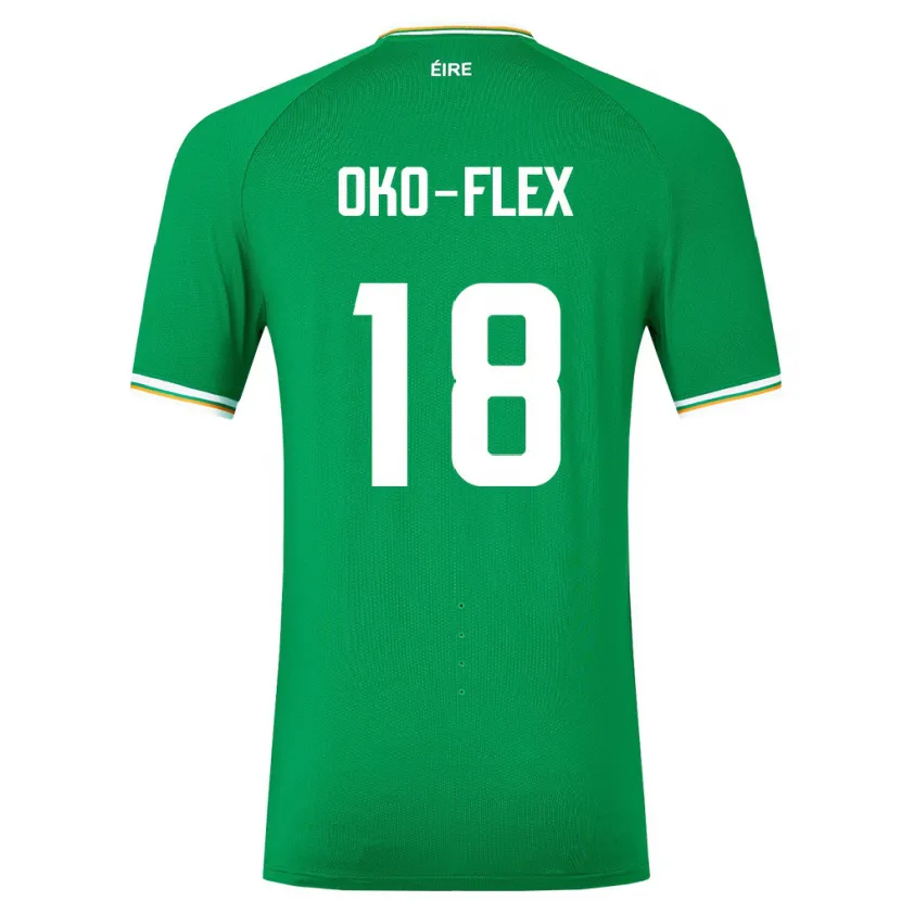 Danxen Mann Irland Armstrong Oko-Flex #18 Grønn Hjemmetrøye Drakt Trøye 24-26 Skjorter T-Skjorte