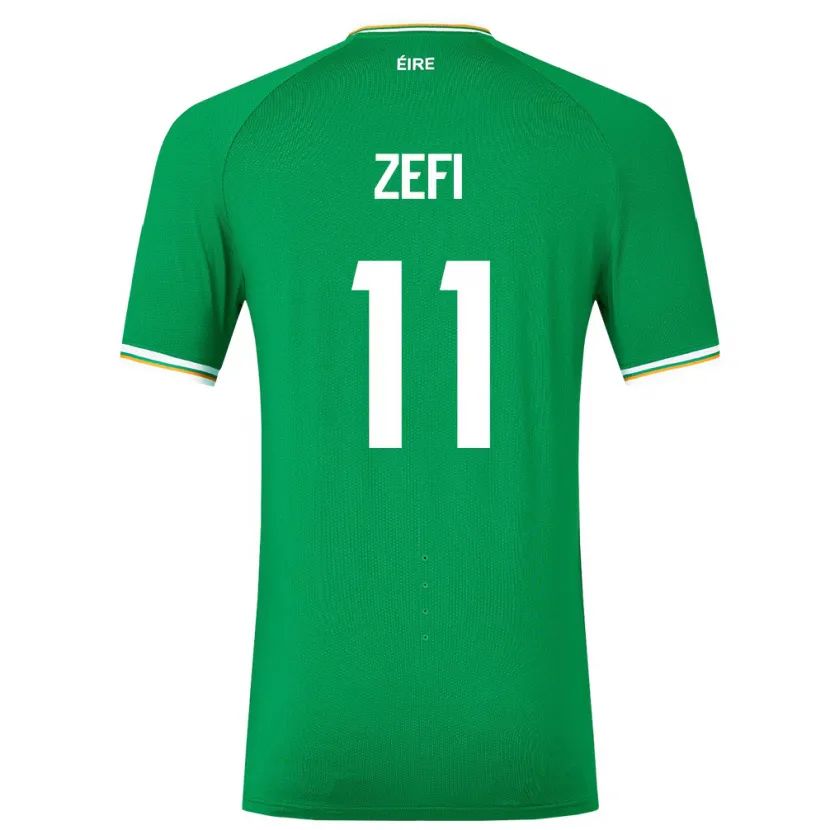 Danxen Mann Irland Kevin Zefi #11 Grønn Hjemmetrøye Drakt Trøye 24-26 Skjorter T-Skjorte