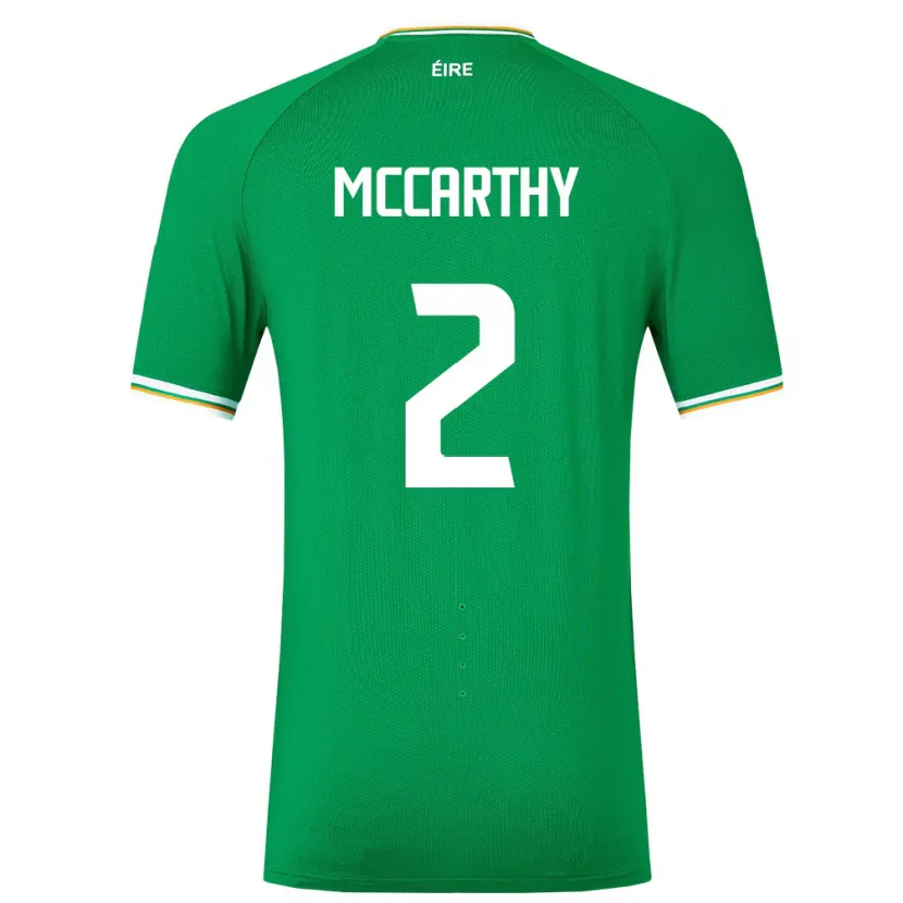 Danxen Mann Irland Savannah Mccarthy #2 Grønn Hjemmetrøye Drakt Trøye 24-26 Skjorter T-Skjorte