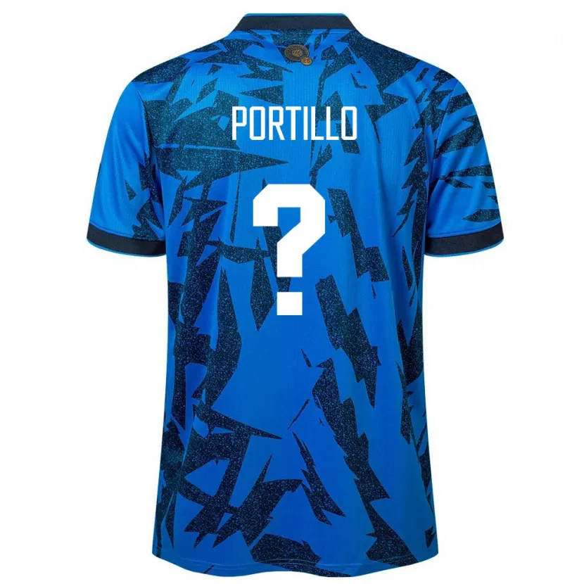 Danxen Mann El Salvador Cristian Portillo #0 Blå Hjemmetrøye Drakt Trøye 24-26 Skjorter T-Skjorte