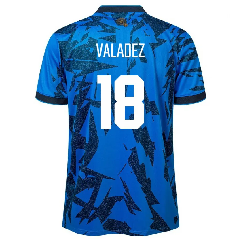 Danxen Mann El Salvador Samantha Valadez #18 Blå Hjemmetrøye Drakt Trøye 24-26 Skjorter T-Skjorte