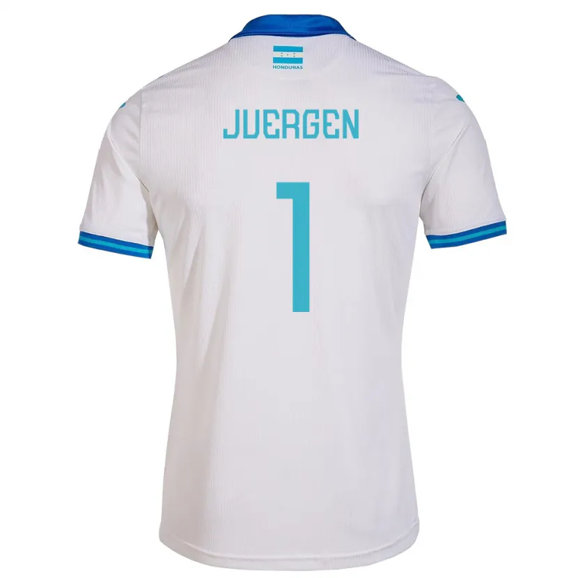 Danxen Mann Honduras Juergen García #1 Hvit Hjemmetrøye Drakt Trøye 24-26 Skjorter T-Skjorte