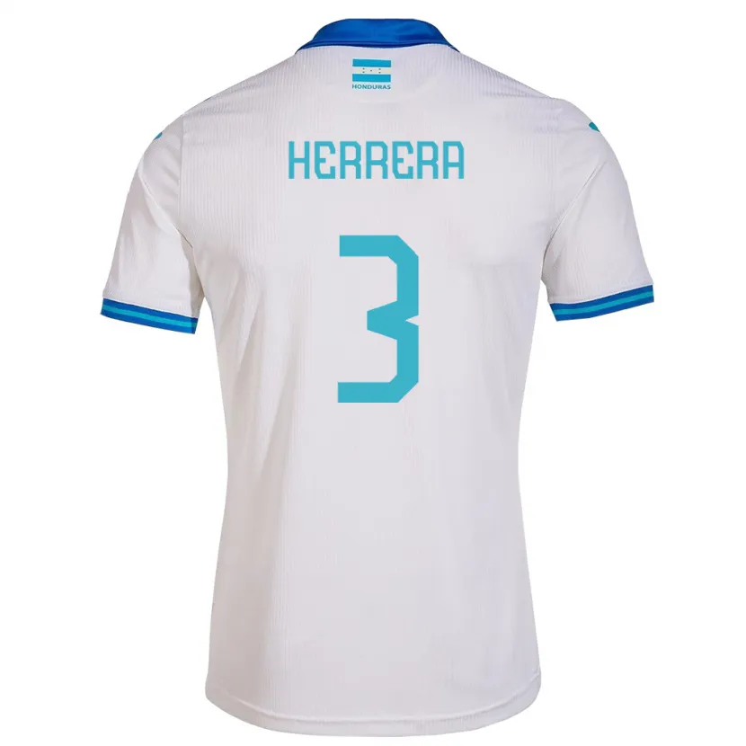 Danxen Mann Honduras David Herrera #3 Hvit Hjemmetrøye Drakt Trøye 24-26 Skjorter T-Skjorte