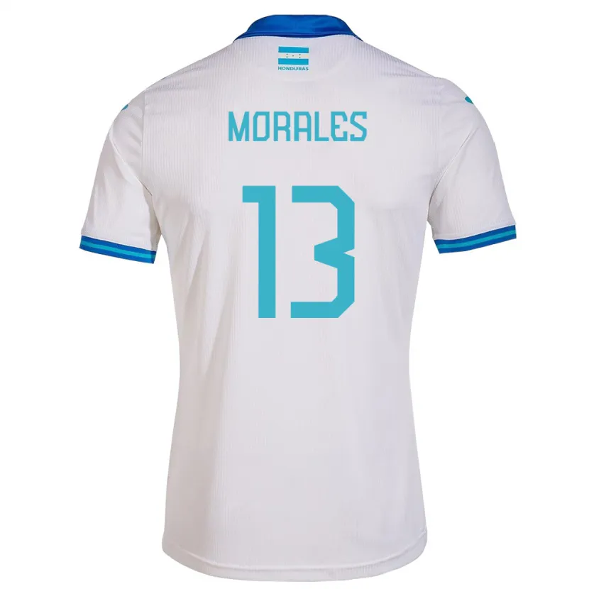Danxen Mann Honduras Maikol Morales #13 Hvit Hjemmetrøye Drakt Trøye 24-26 Skjorter T-Skjorte