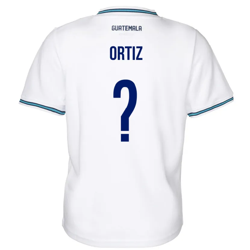 Danxen Mann Guatemala Jenifer Ortiz #0 Hvit Hjemmetrøye Drakt Trøye 24-26 Skjorter T-Skjorte