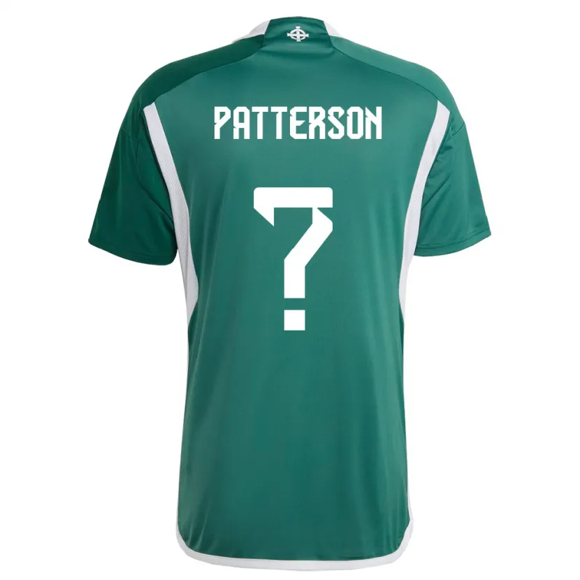 Danxen Mann Nord-Irland Jack Patterson #0 Grønn Hjemmetrøye Drakt Trøye 24-26 Skjorter T-Skjorte