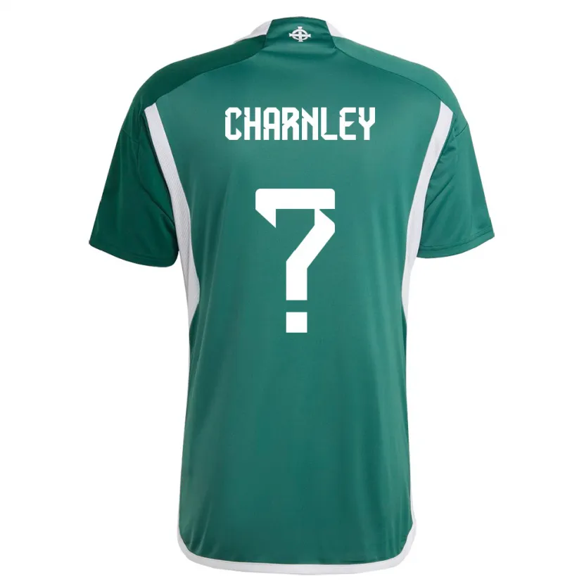 Danxen Mann Nord-Irland Jayden Charnley #0 Grønn Hjemmetrøye Drakt Trøye 24-26 Skjorter T-Skjorte