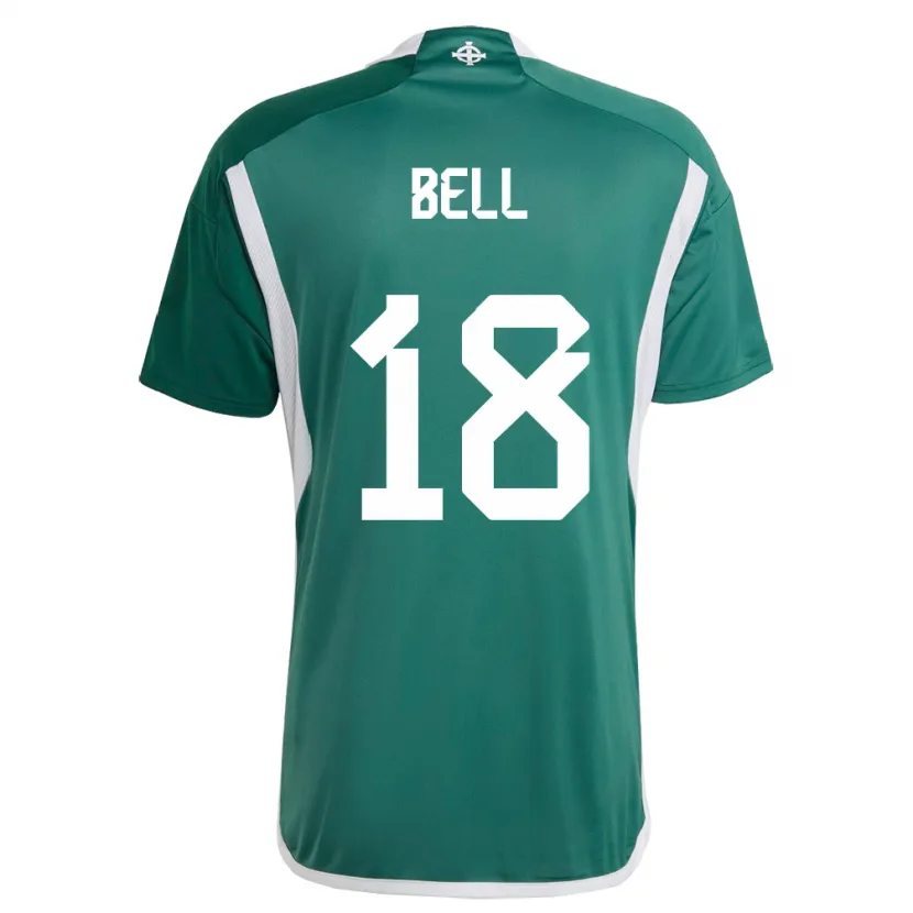 Danxen Mann Nord-Irland Megan Bell #18 Grønn Hjemmetrøye Drakt Trøye 24-26 Skjorter T-Skjorte