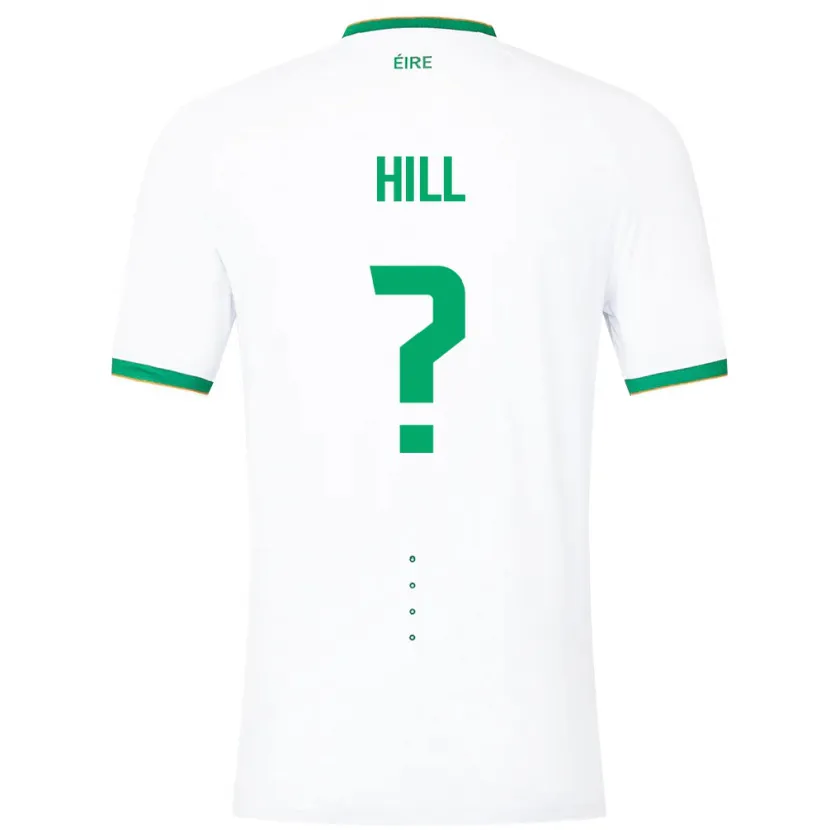 Danxen Mann Irland Tom Hill #0 Hvit Bortetrøye Drakt Trøye 24-26 Skjorter T-Skjorte