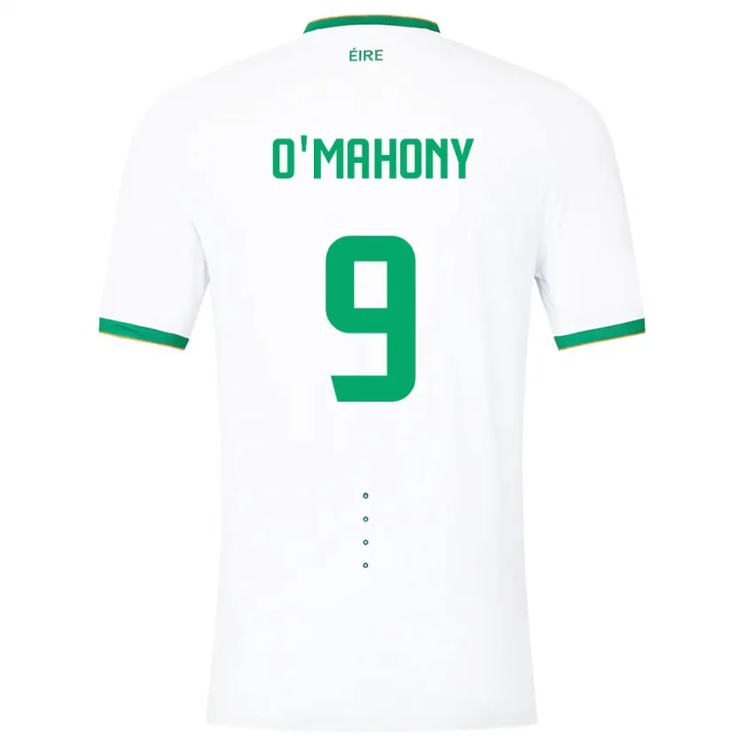Danxen Mann Irland Mark O'mahony #9 Hvit Bortetrøye Drakt Trøye 24-26 Skjorter T-Skjorte