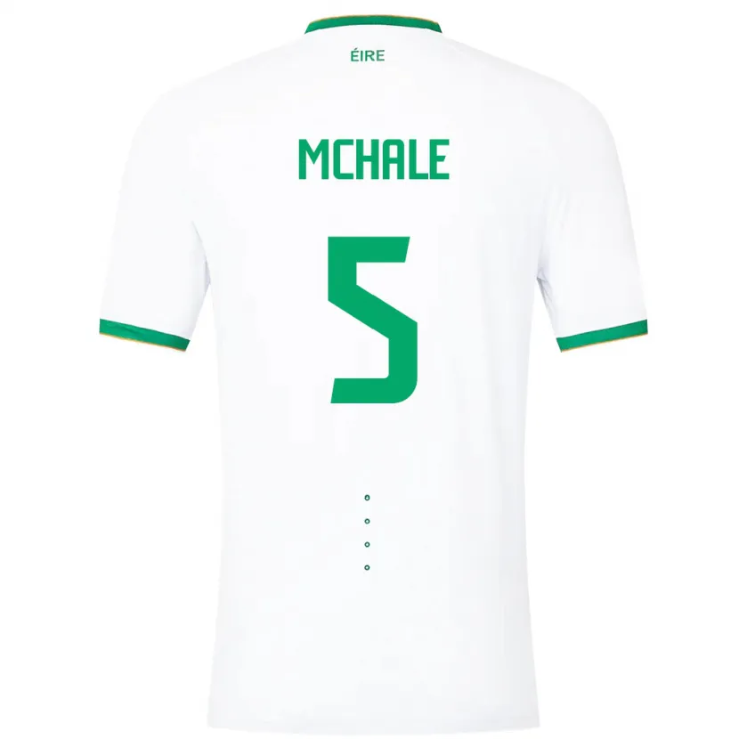 Danxen Mann Irland Sean Mchale #5 Hvit Bortetrøye Drakt Trøye 24-26 Skjorter T-Skjorte