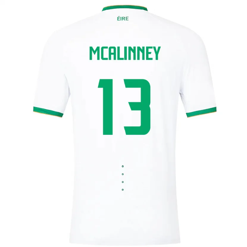 Danxen Mann Irland Liam Mcalinney #13 Hvit Bortetrøye Drakt Trøye 24-26 Skjorter T-Skjorte