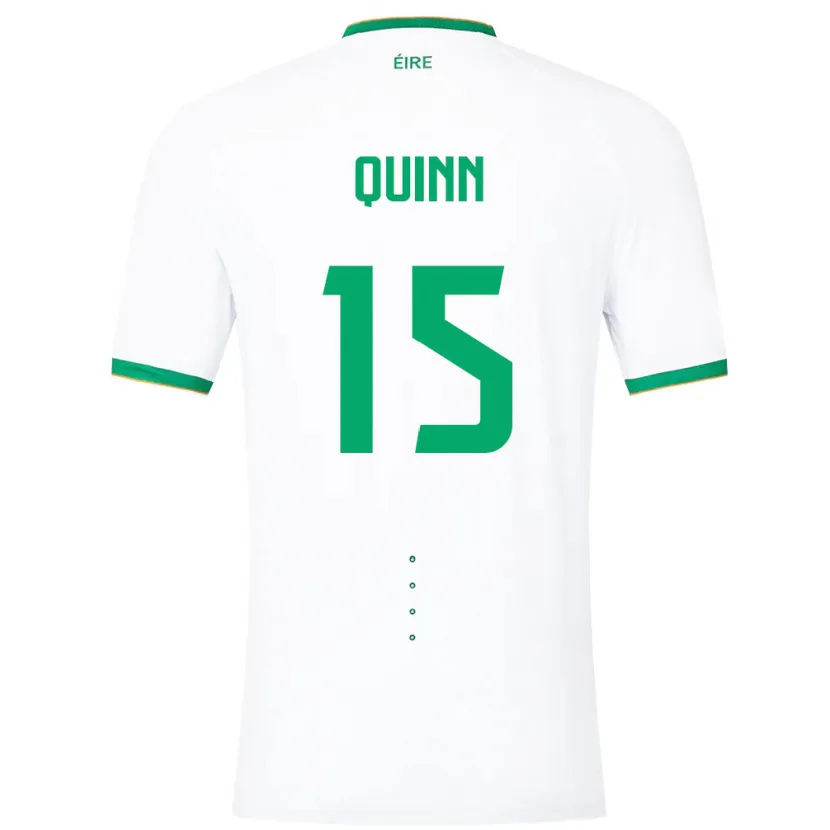 Danxen Mann Irland Lucy Quinn #15 Hvit Bortetrøye Drakt Trøye 24-26 Skjorter T-Skjorte