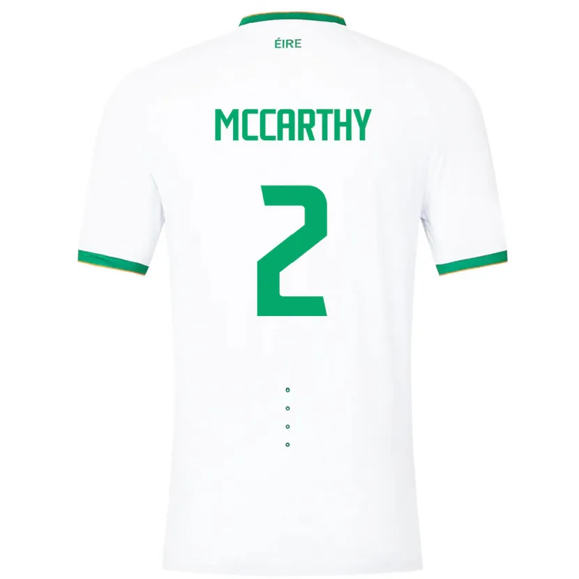 Danxen Mann Irland Savannah Mccarthy #2 Hvit Bortetrøye Drakt Trøye 24-26 Skjorter T-Skjorte