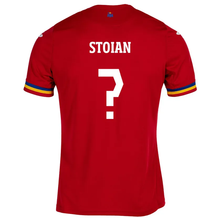 Danxen Mann Romania Alexandru Stoian #0 Rød Bortetrøye Drakt Trøye 24-26 Skjorter T-Skjorte