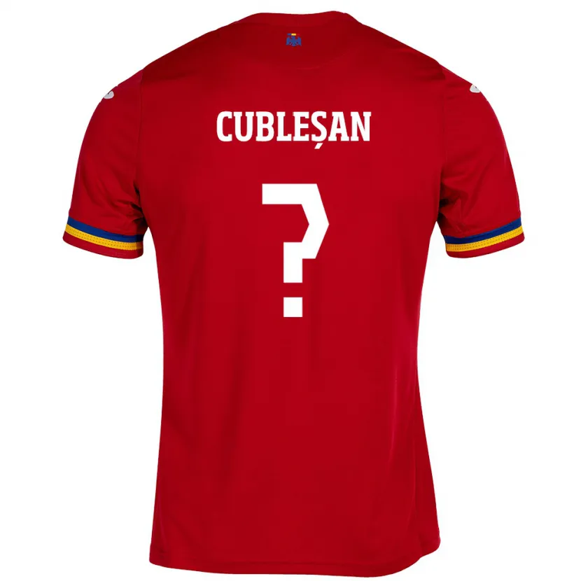 Danxen Mann Romania Andrei Cubleșan #0 Rød Bortetrøye Drakt Trøye 24-26 Skjorter T-Skjorte