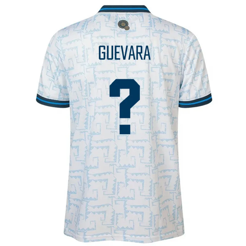 Danxen Mann El Salvador Inner Guevara #0 Hvit Bortetrøye Drakt Trøye 24-26 Skjorter T-Skjorte