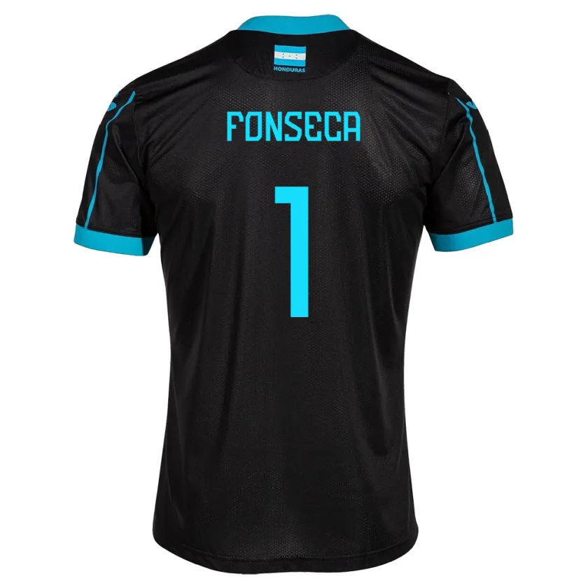 Danxen Mann Honduras Harold Fonseca #1 Svart Bortetrøye Drakt Trøye 24-26 Skjorter T-Skjorte